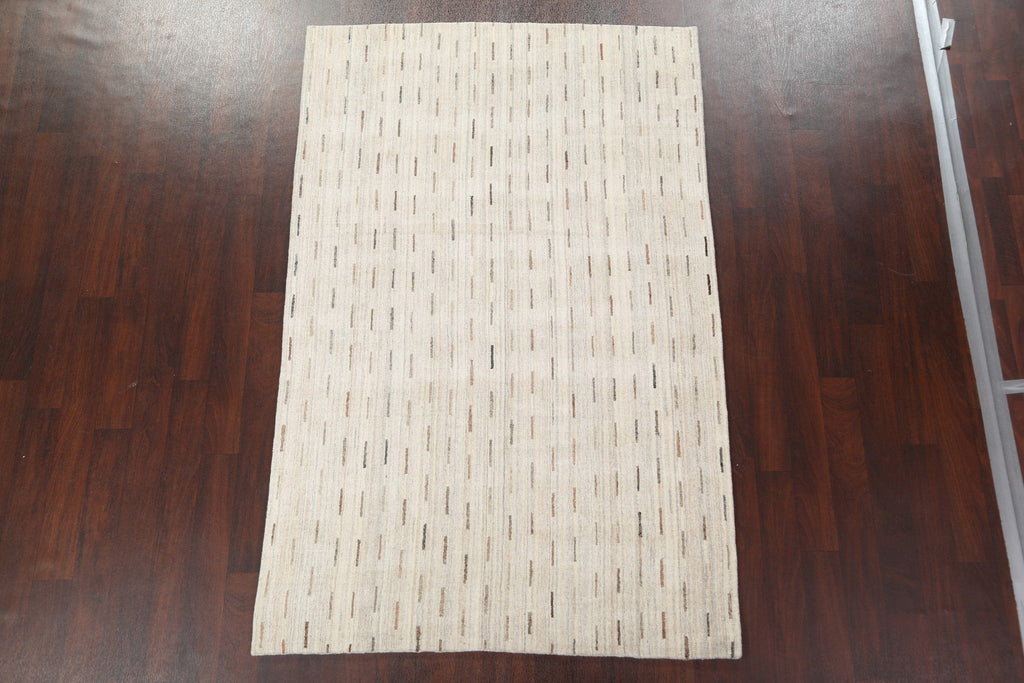 Contemporary Gabbeh Oriental Area Rug 5x8