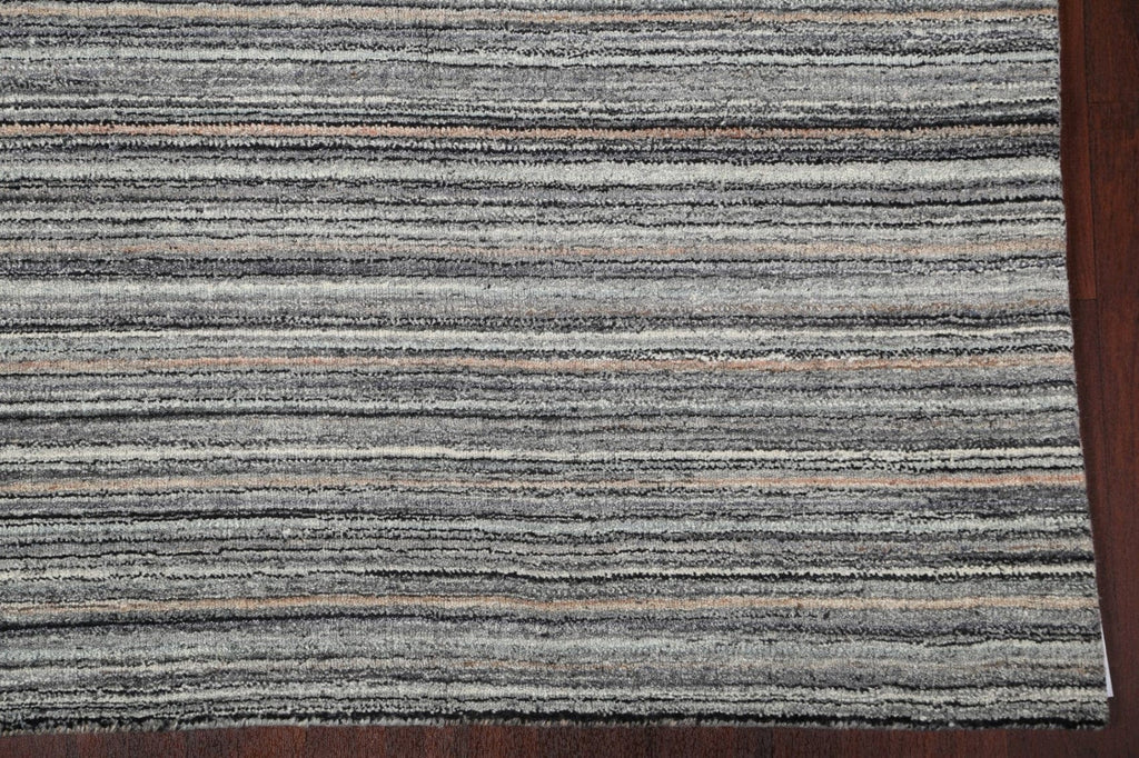 Striped Gabbeh Wool Area Rug 5x8