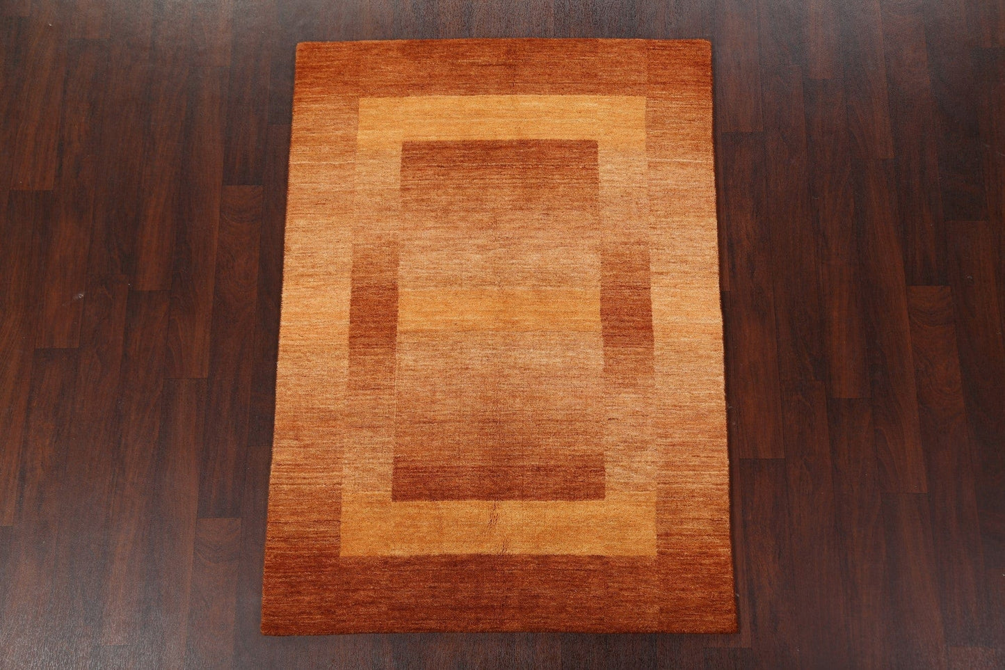 Contemporary Gabbeh Wool Area Rug 4x6