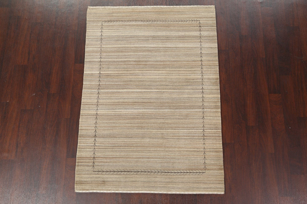 Modern Gabbeh Oriental Area Rug 5x7