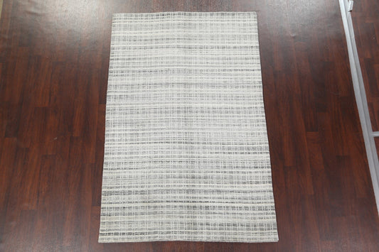 Checkered Gabbeh Wool Area Rug 5x8