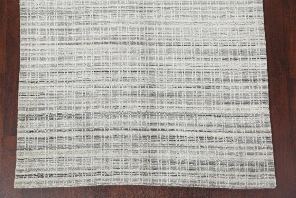 Checkered Gabbeh Wool Area Rug 5x8