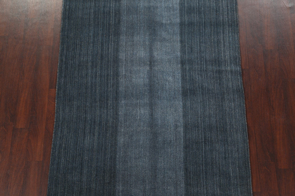 Modern Gabbeh Wool Area Rug 5x8