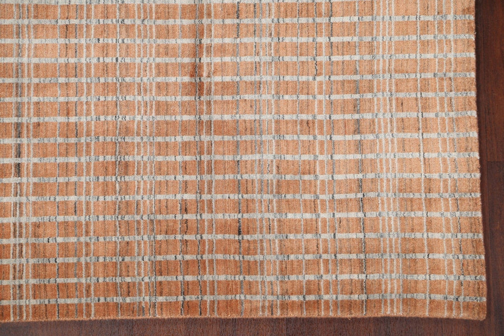 Contemporary Gabbeh Wool Area Rug 5x8