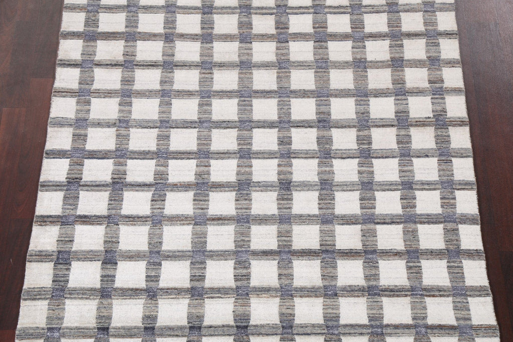 Checkered Gabbeh Handmade Area Rug 5x8