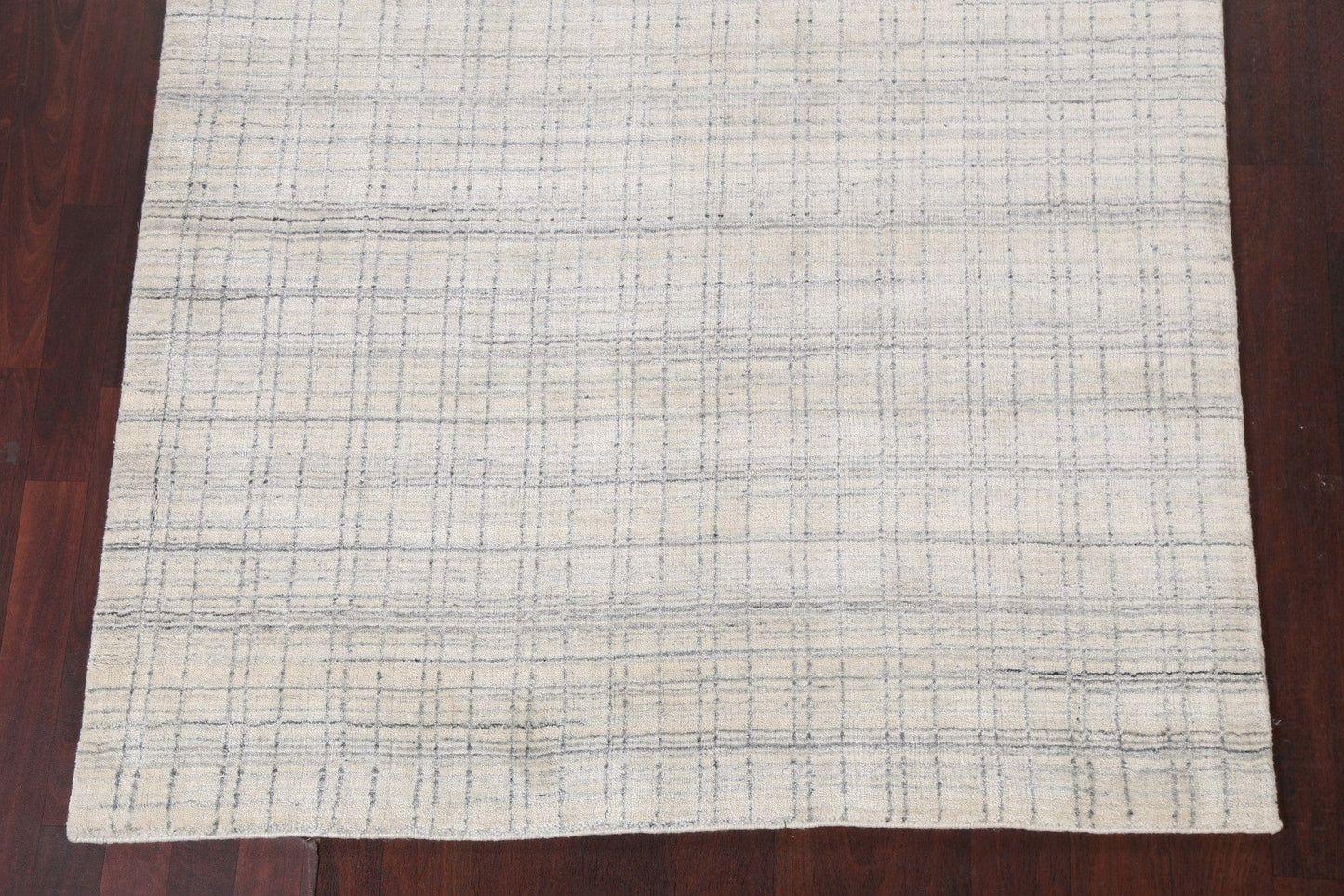 Checkered Gabbeh Wool Area Rug 5x8