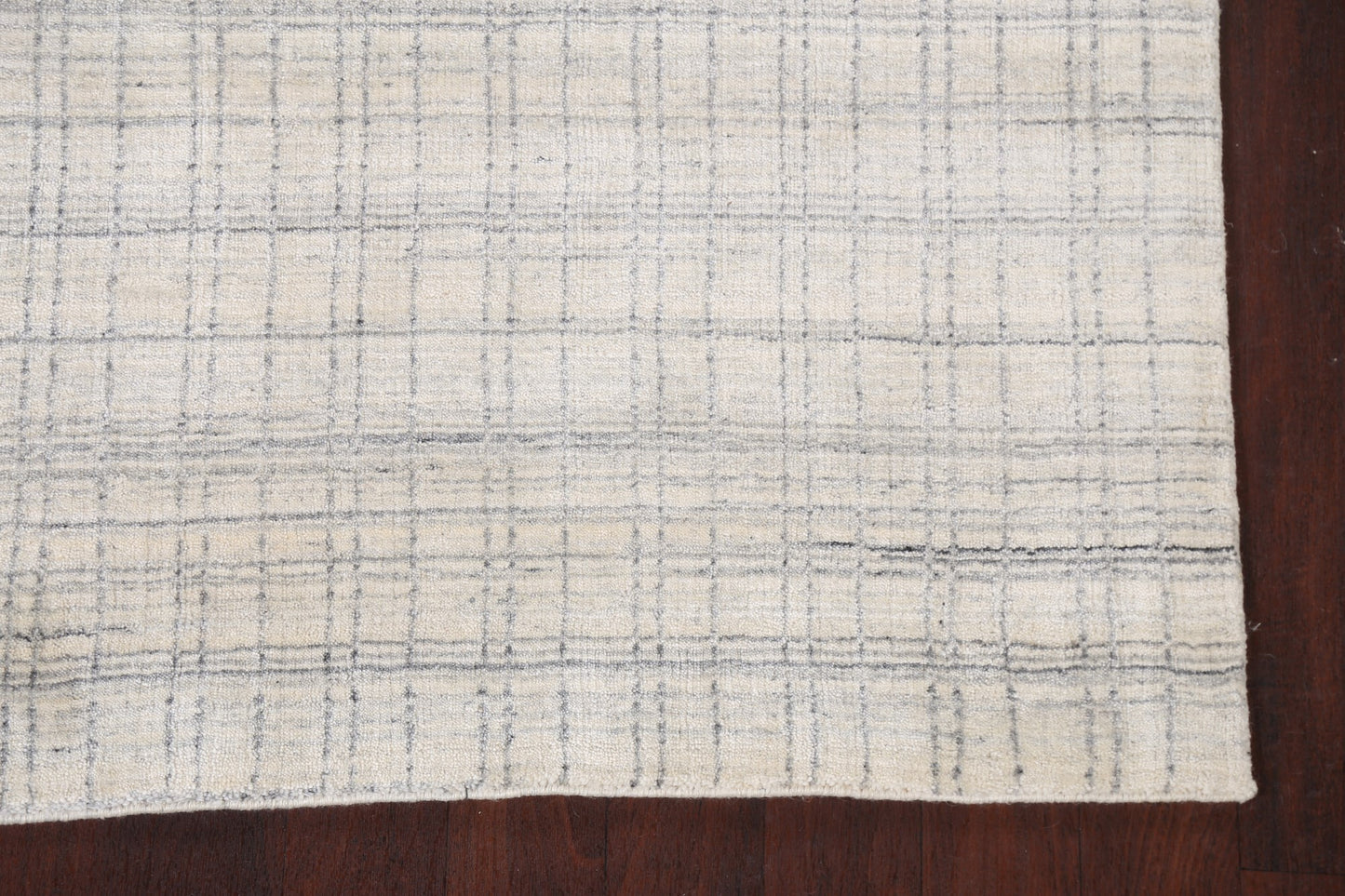 Checkered Gabbeh Wool Area Rug 5x8