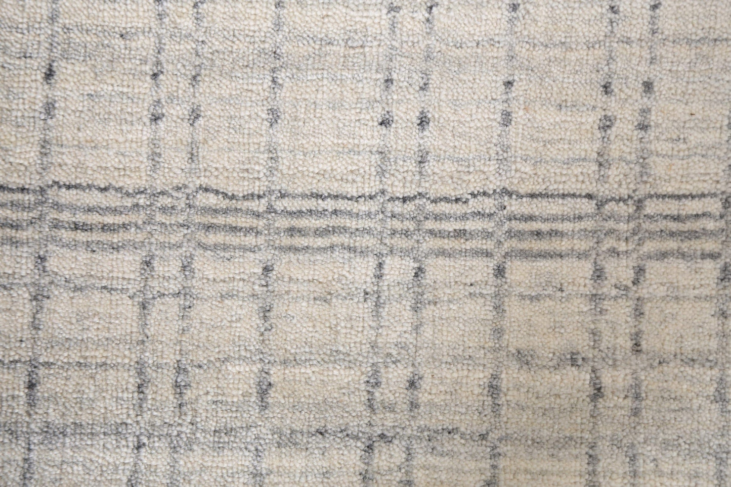 Checkered Gabbeh Wool Area Rug 5x8