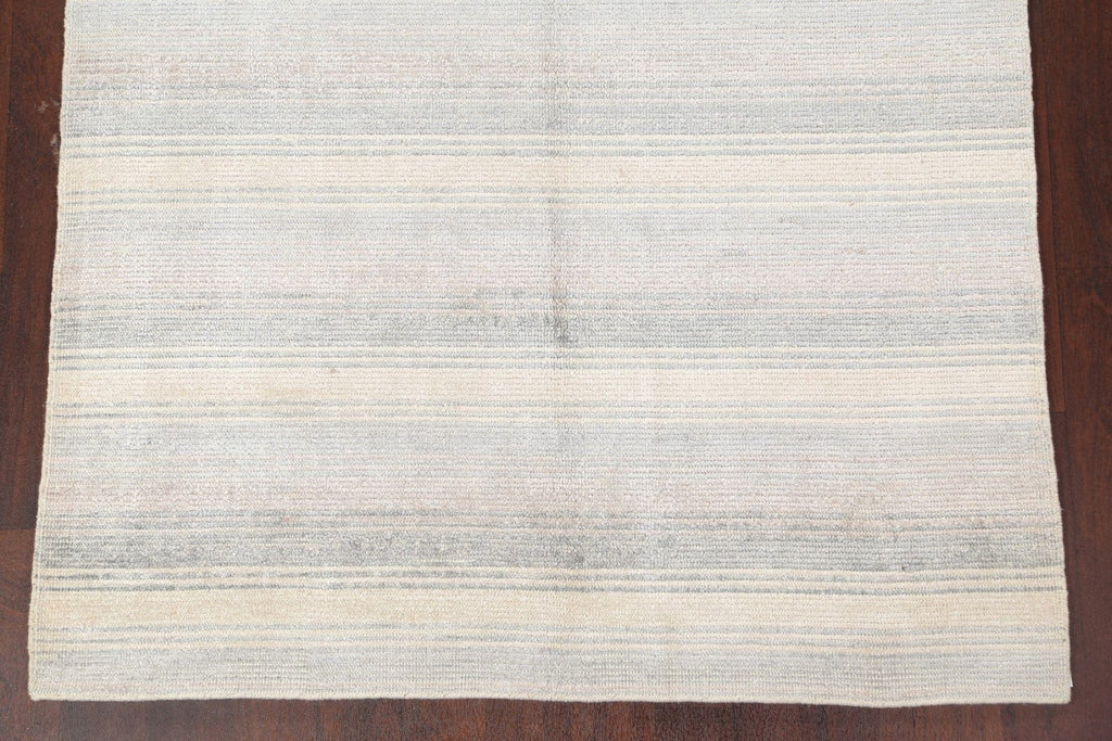 Striped Gabbeh Wool Area Rug 5x8