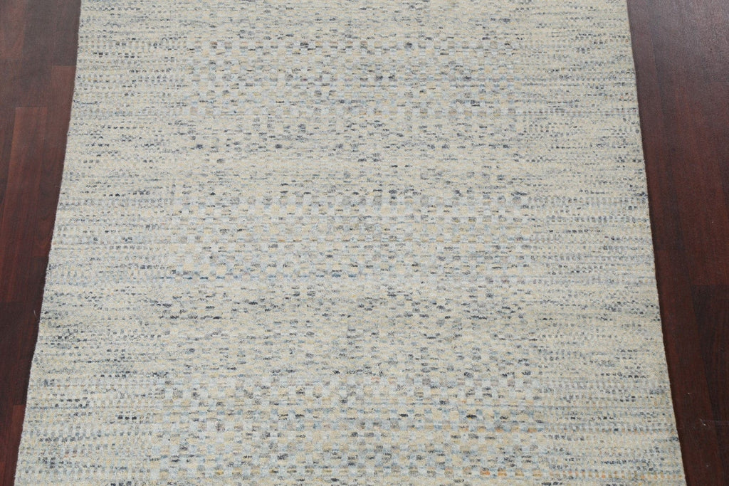 Modern Gabbeh Wool Area Rug 5x8