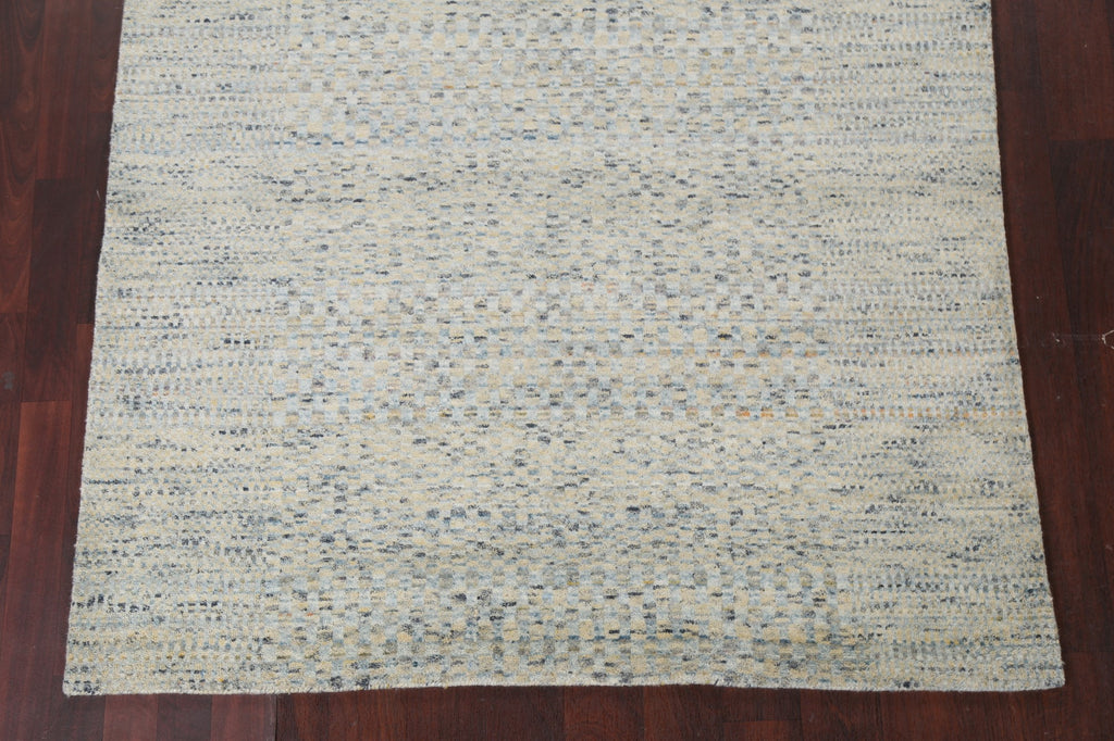 Modern Gabbeh Wool Area Rug 5x8