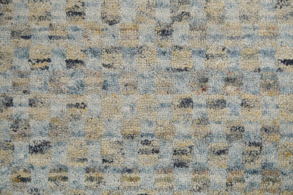 Modern Gabbeh Wool Area Rug 5x8