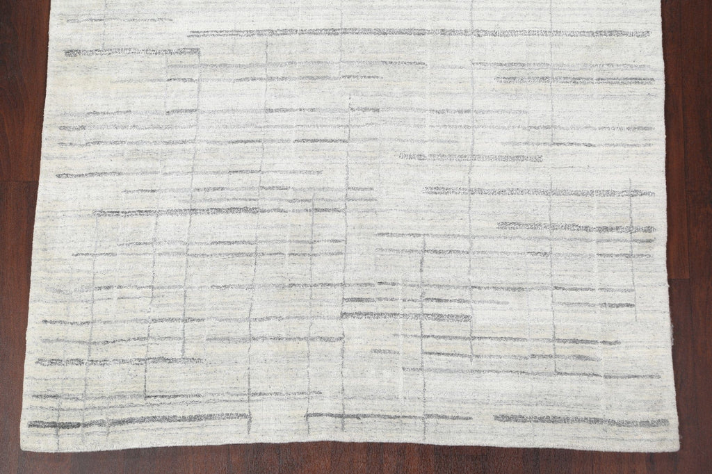 Striped Gabbeh Wool Area Rug 5x8