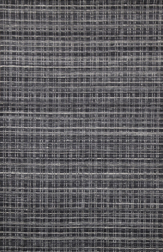 Checkered Gabbeh Wool Area Rug 5x8