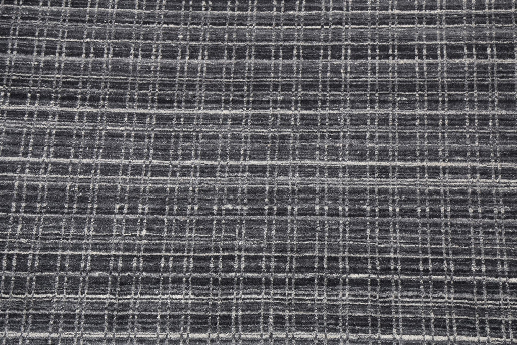 Checkered Gabbeh Wool Area Rug 5x8