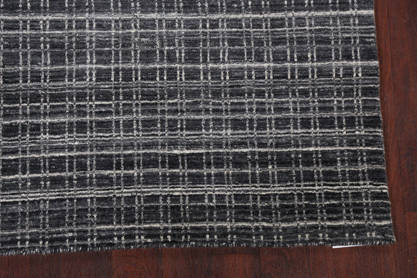 Checkered Gabbeh Wool Area Rug 5x8