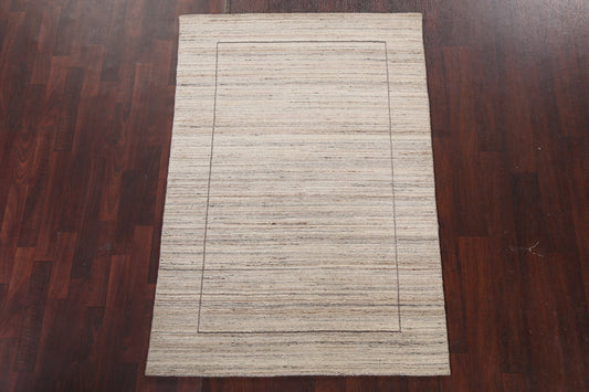 Wool Gabbeh Oriental Area Rug 4x6