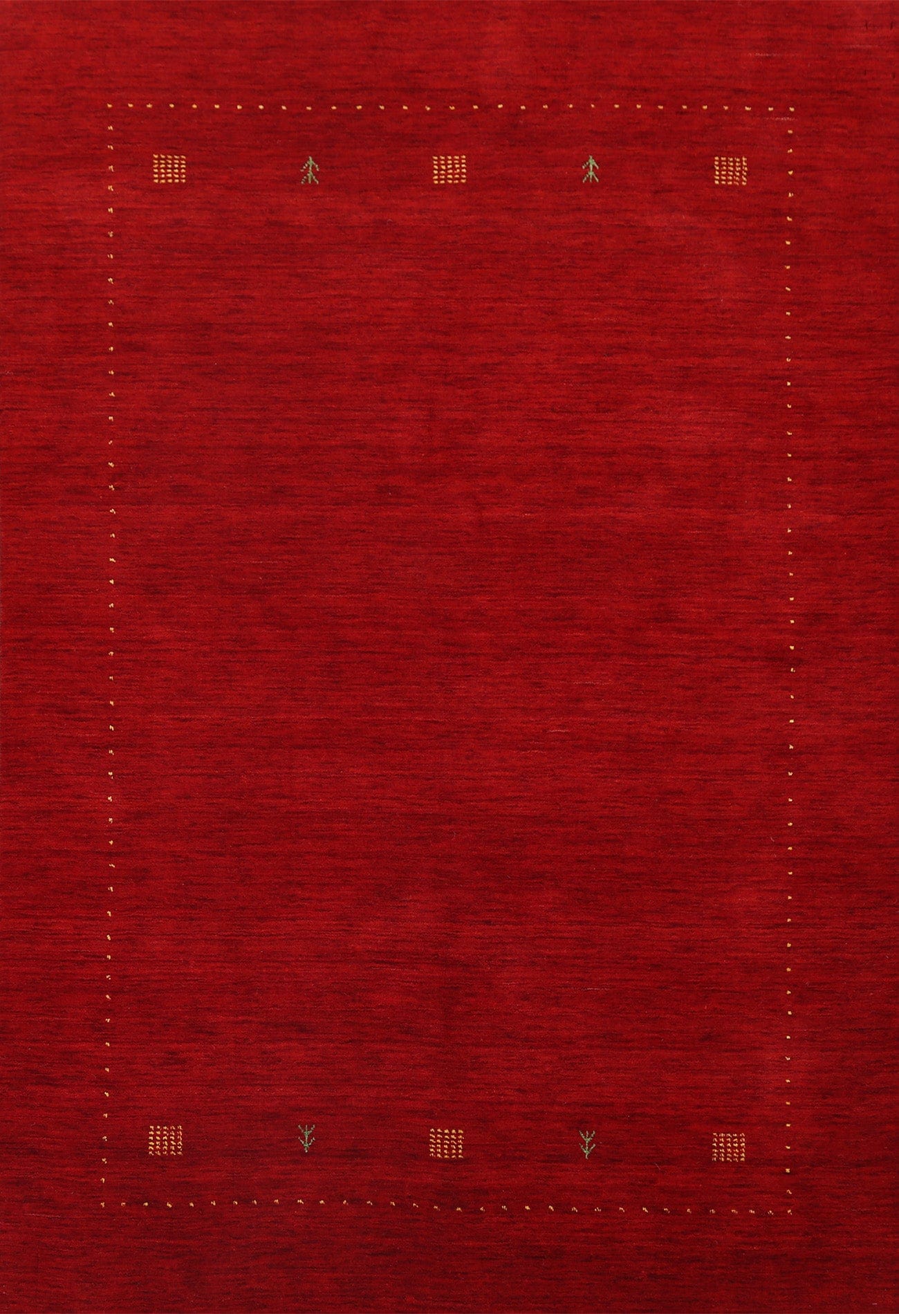 Red Wool Gabbeh Handmade Area Rug 6x8