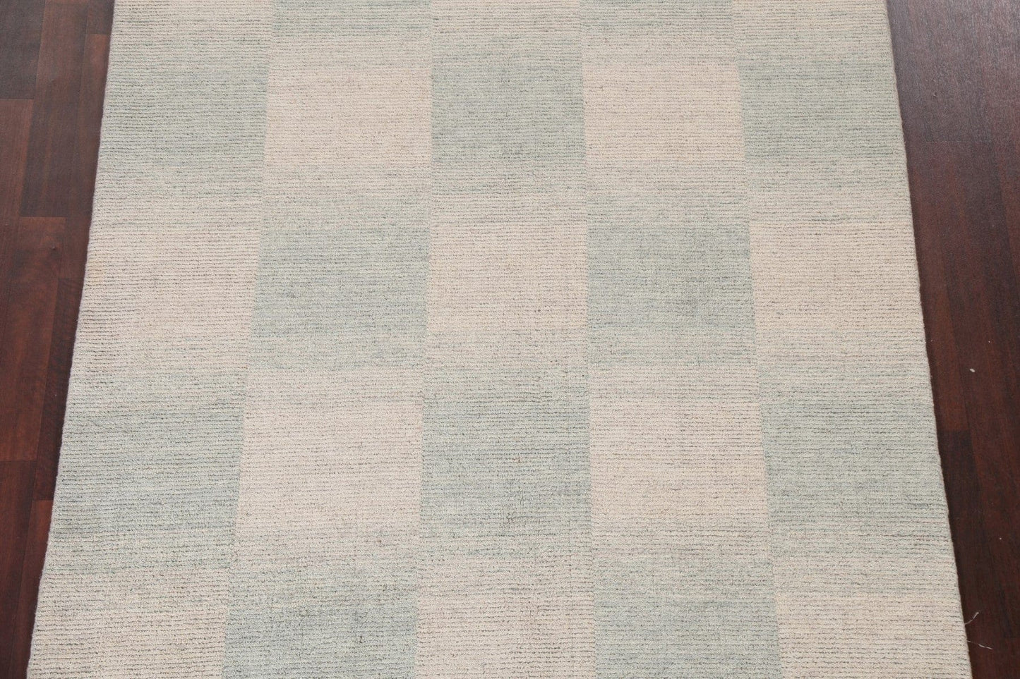 Checkered Gabbeh Wool Area Rug 5x8