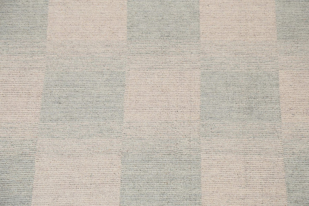 Checkered Gabbeh Wool Area Rug 5x8