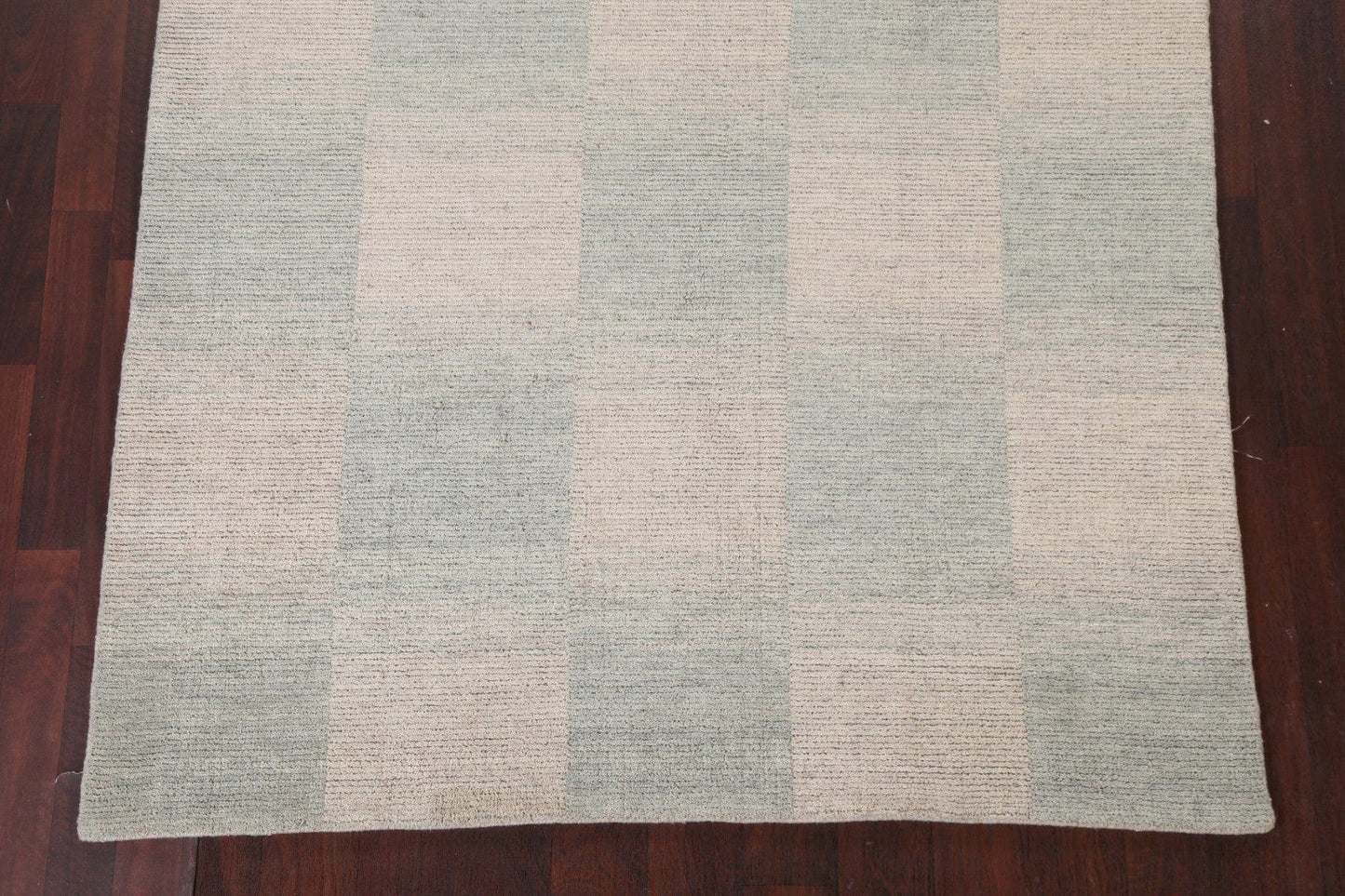 Checkered Gabbeh Wool Area Rug 5x8