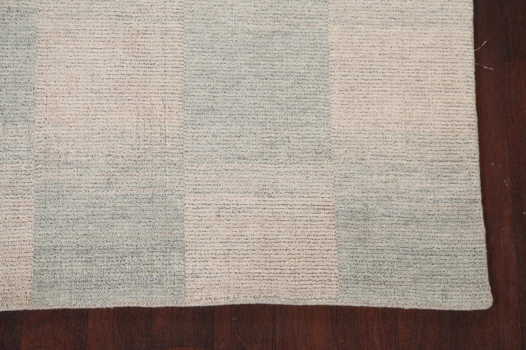 Checkered Gabbeh Wool Area Rug 5x8