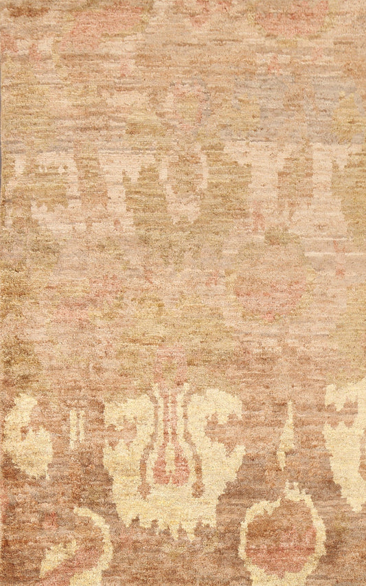 Abstract Hand-Knotted Area Rug 5x8