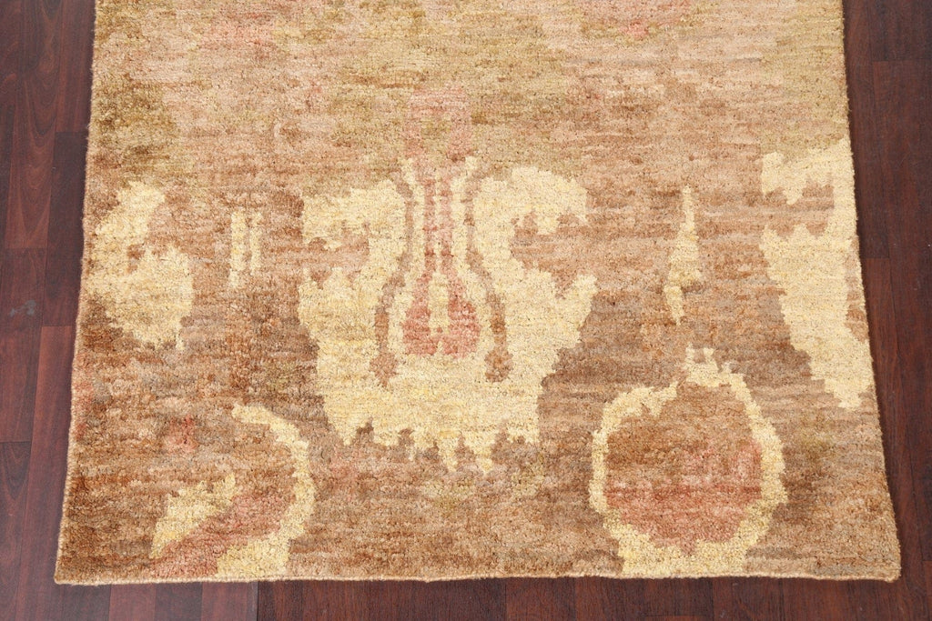 Abstract Hand-Knotted Area Rug 5x8