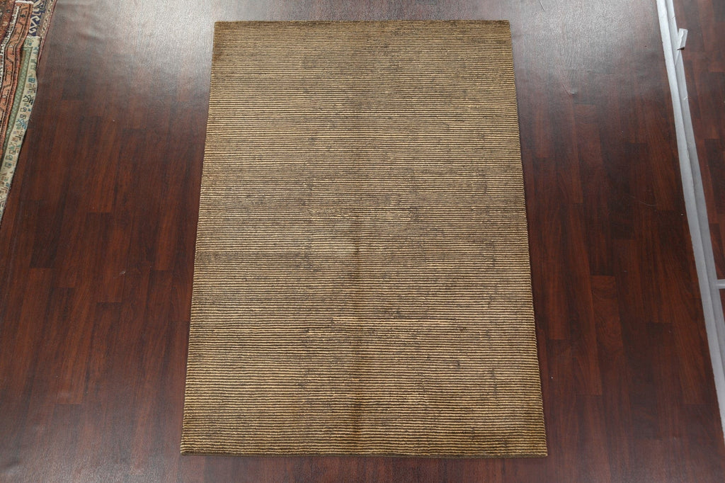 Hand-Knotted Contemporary Oriental Area Rug 6x8