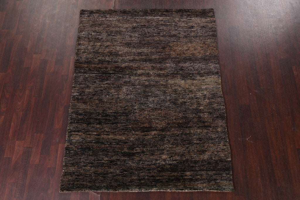 Contemporary Hand-Knotted Area Rug 5x7