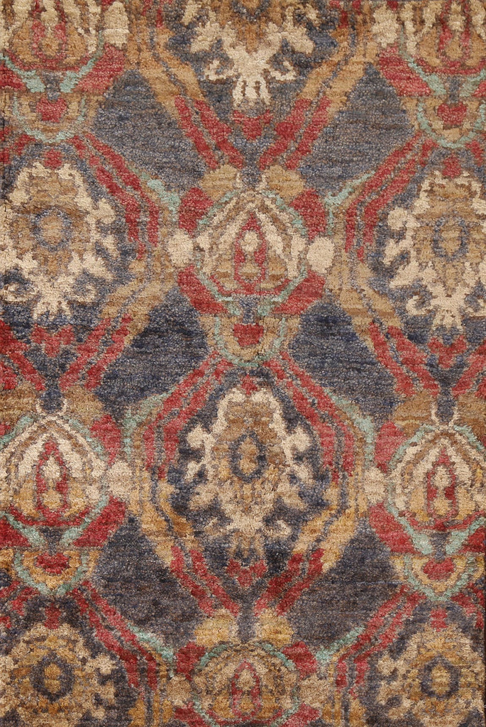 Hand-Knotted Abstract Oriental Area Rug 4x6