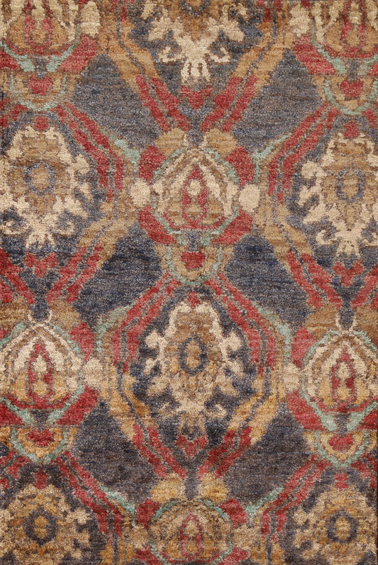 Hand-Knotted Abstract Oriental Area Rug 4x6