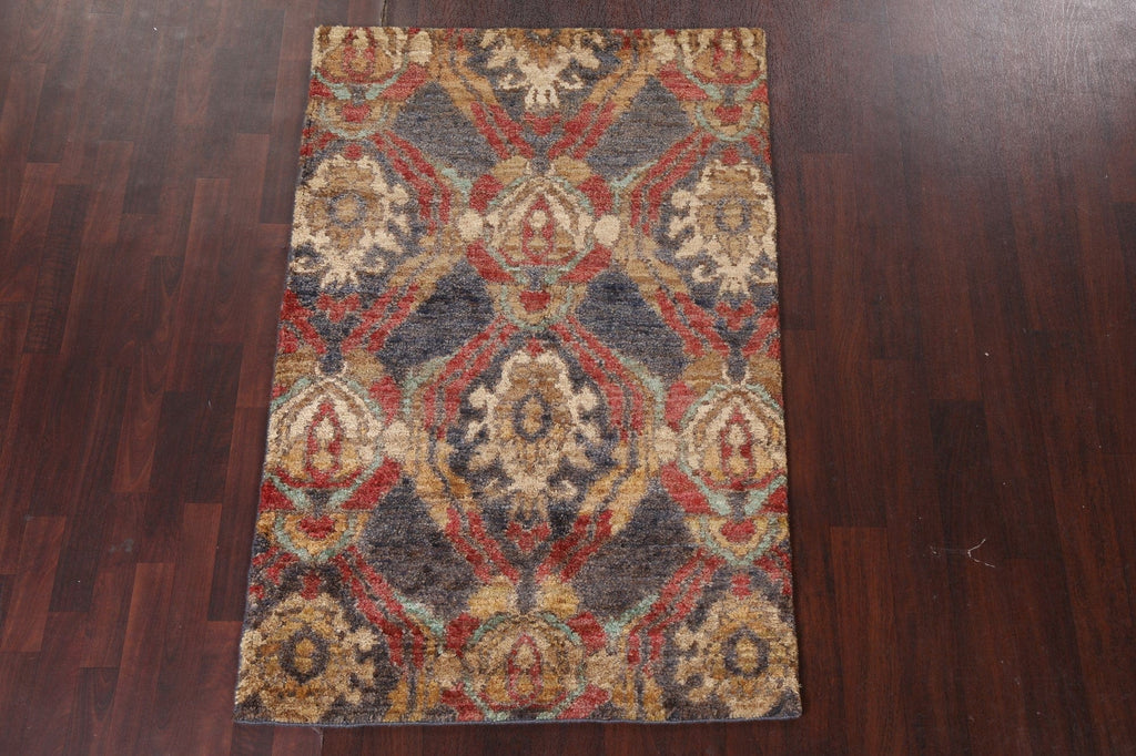 Hand-Knotted Abstract Oriental Area Rug 4x6