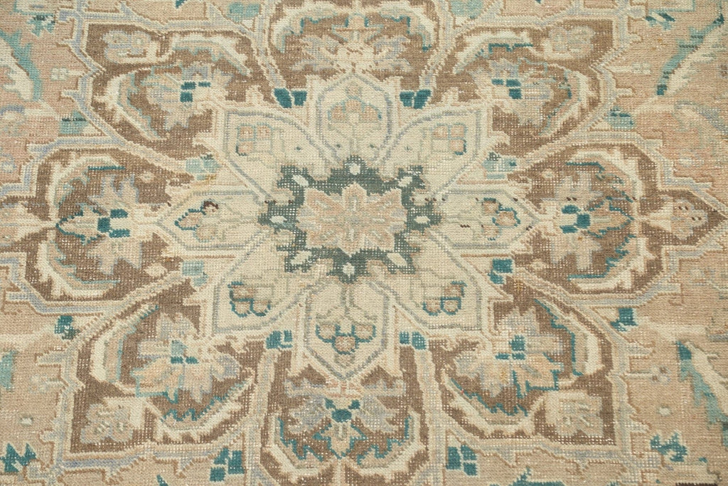 Antique Geometric Heriz Persian Area Rug 8x11