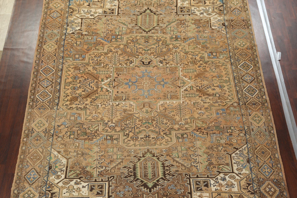 Geometric Heriz Persian Area Rug 10x13