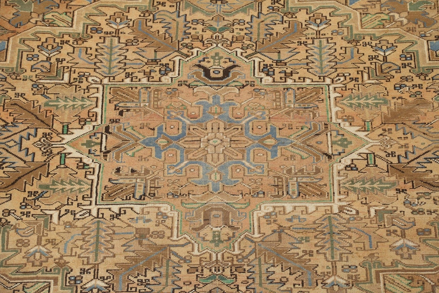 Geometric Heriz Persian Area Rug 10x13