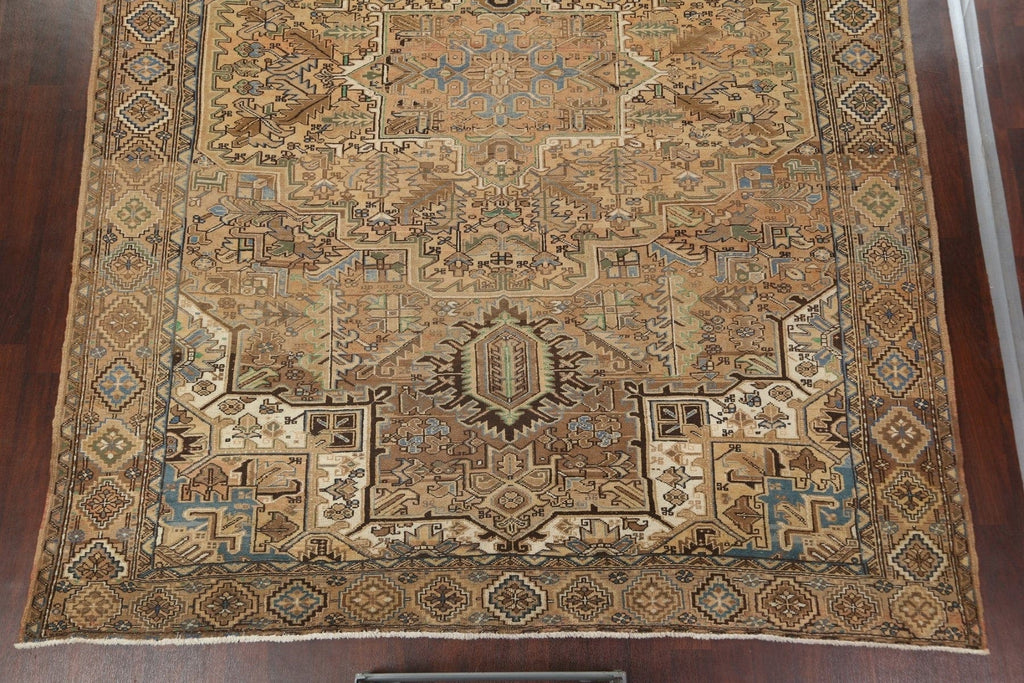 Geometric Heriz Persian Area Rug 10x13