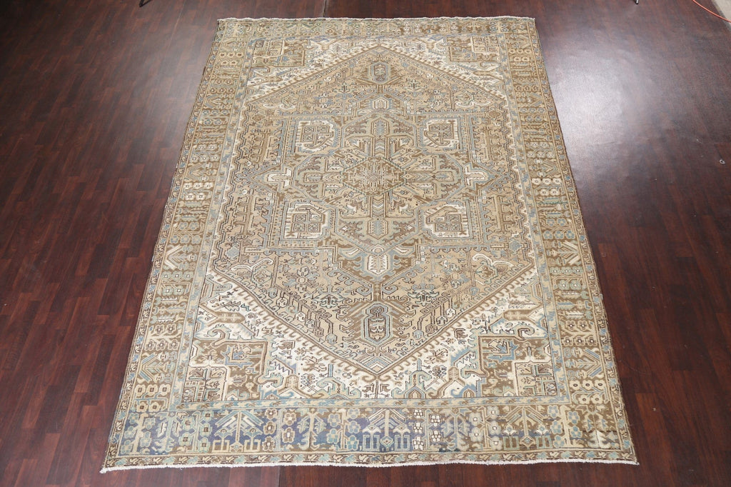 Geometric Heriz Persian Area Rug 10x13