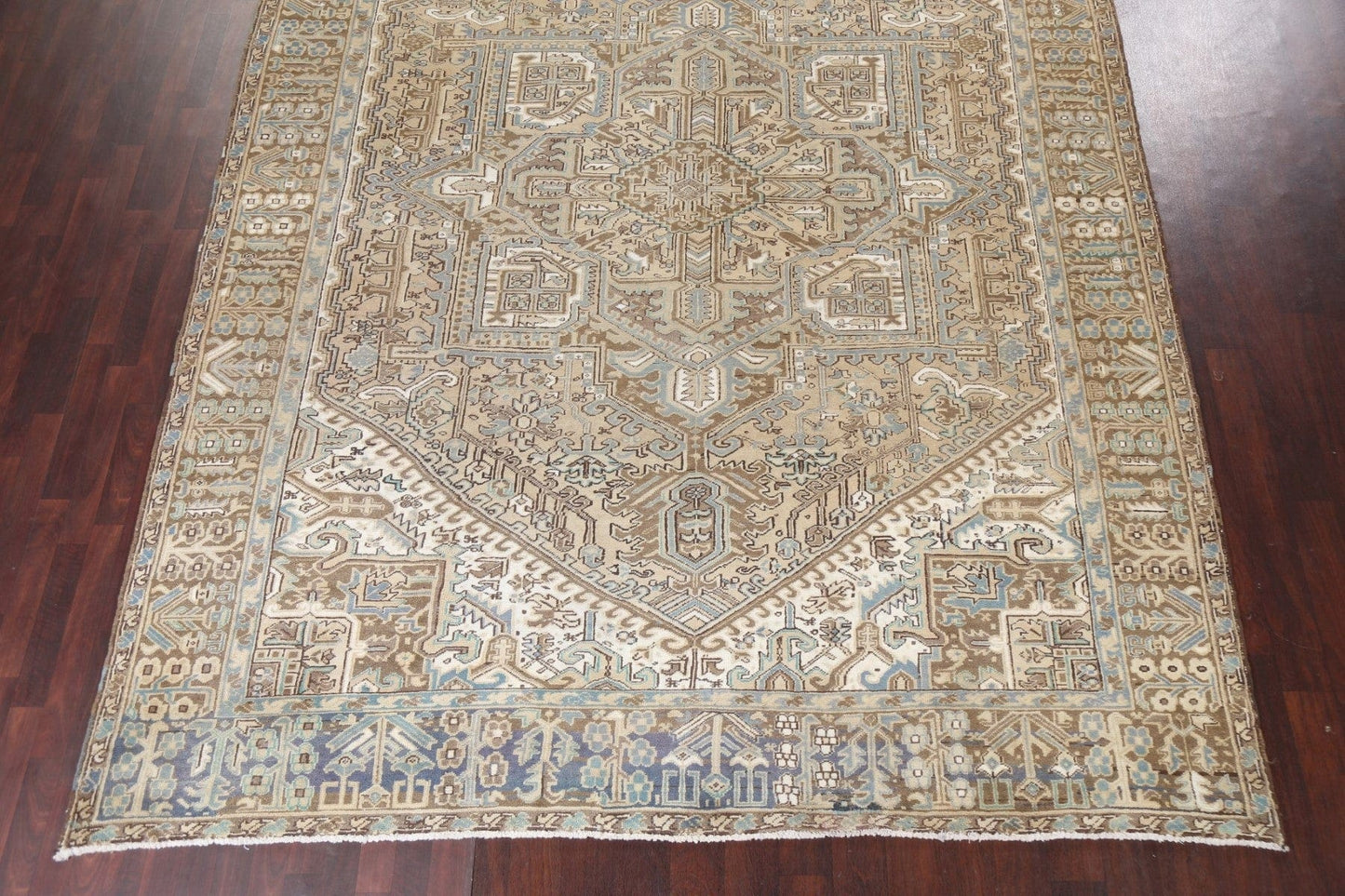 Geometric Heriz Persian Area Rug 10x13