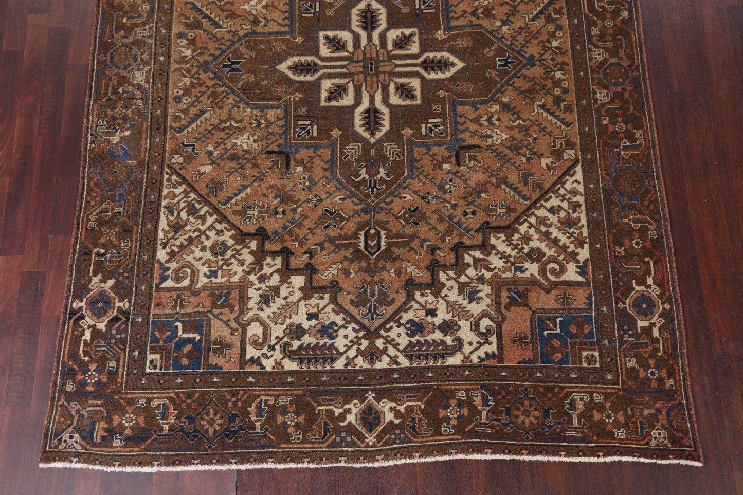 Geometric Heriz Persian Area Rug 7x10