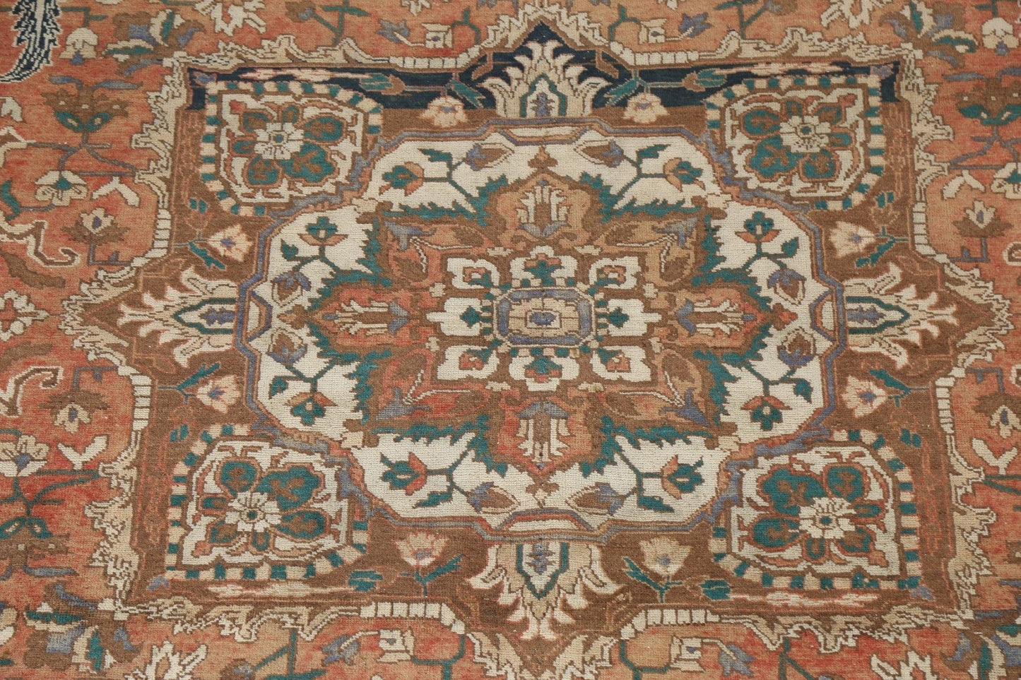 Vintage Geometric Heriz Persian Area Rug 8x11