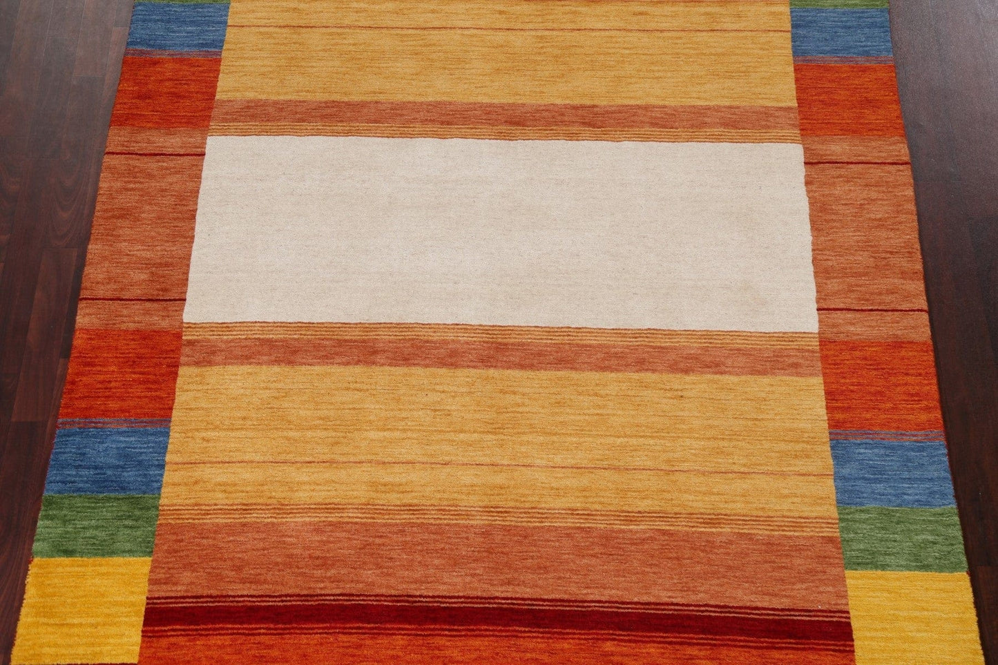 Stripe Gabbeh Wool Area Rug 6x10