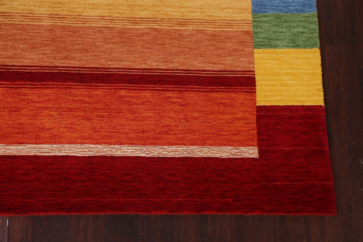 Stripe Gabbeh Wool Area Rug 6x10