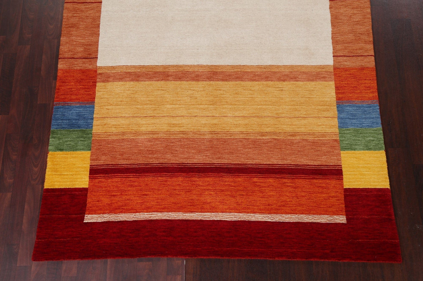 Stripe Gabbeh Wool Area Rug 6x10