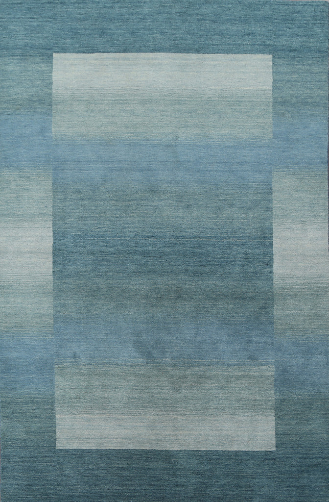 Stripe Gabbeh Wool Area Rug 6x9