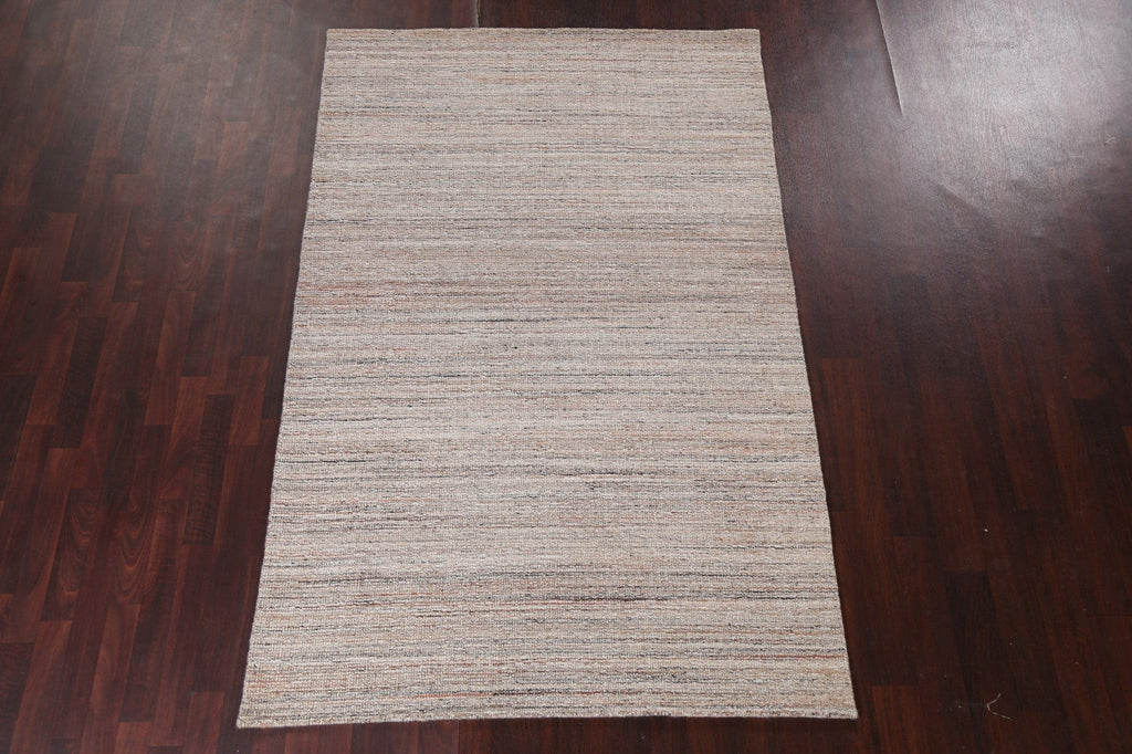 Contemporary Gabbeh Wool Area Rug 5x8