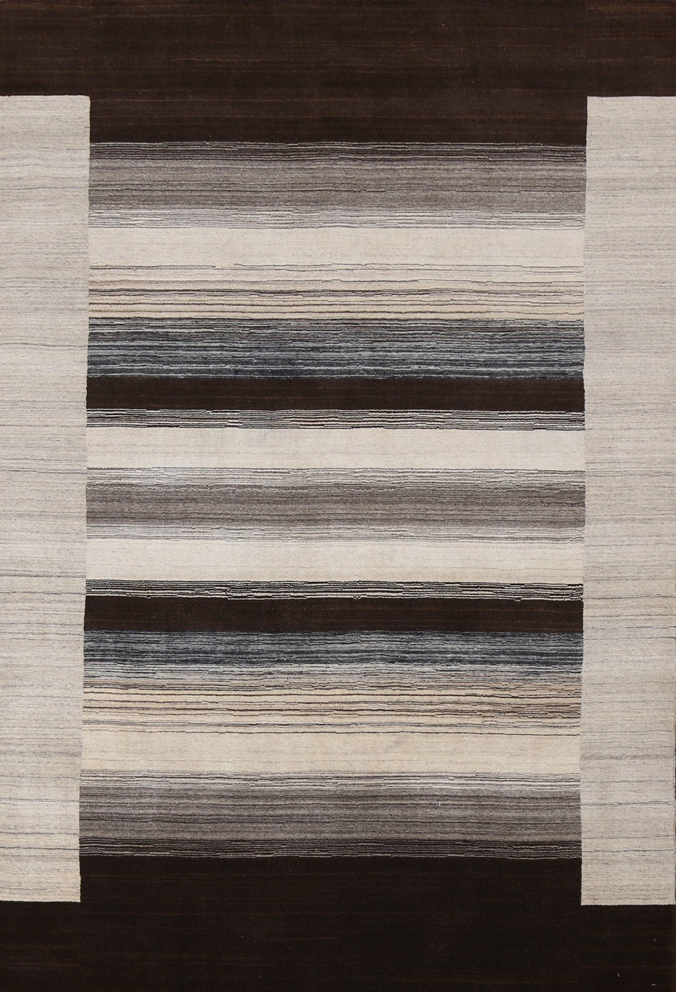 Handmade Gabbeh Wool Area Rug 5x8