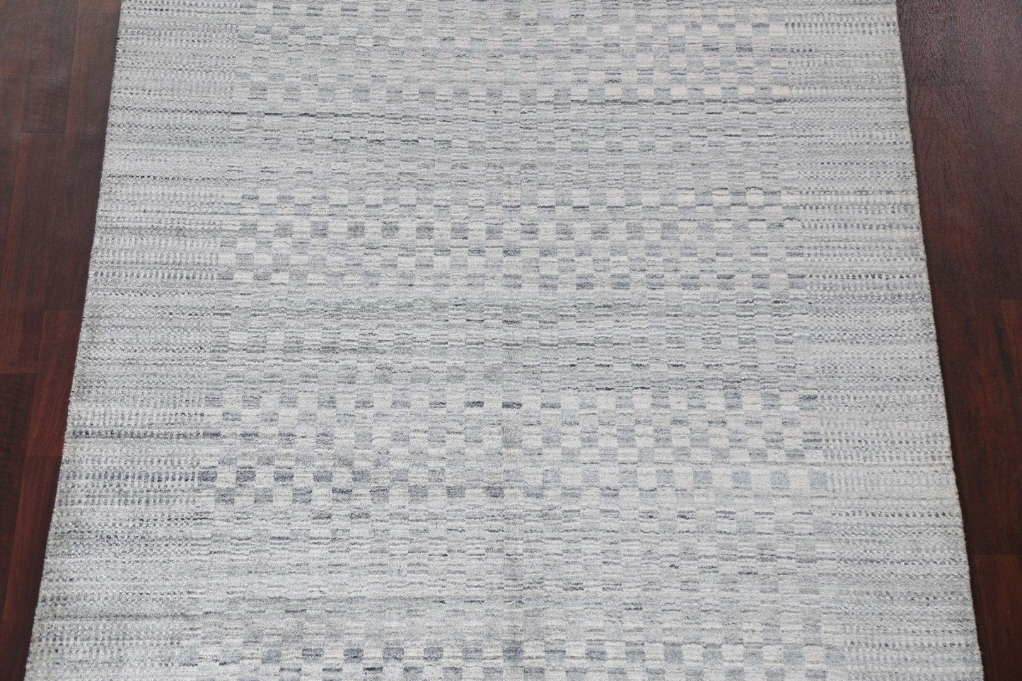 Checkered Gabbeh Wool Area Rug 5x8