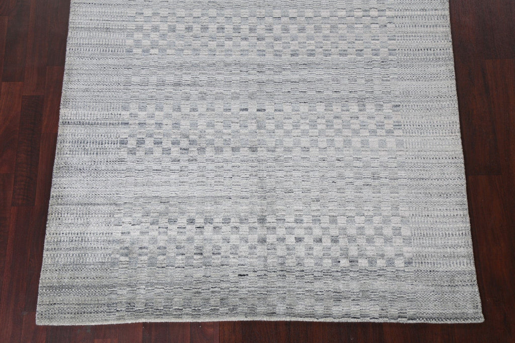 Checkered Gabbeh Wool Area Rug 5x8