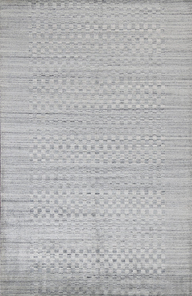 Checkered Gabbeh Wool Area Rug 5x8